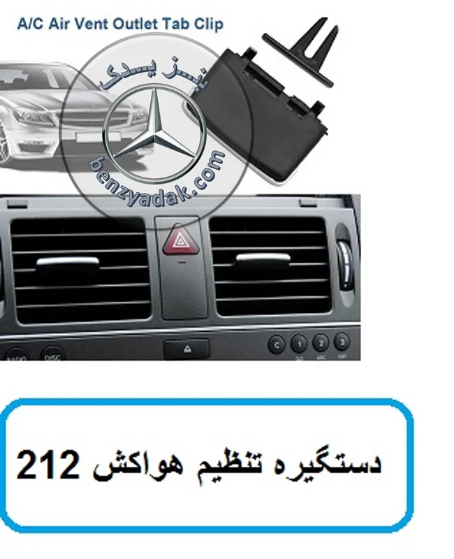 هولدر پنل هواکش داشبورد بنز E250